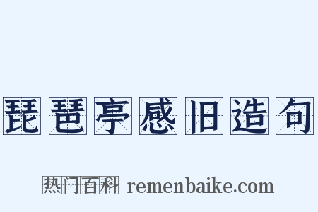 琵琶亭感旧造句是什么意思的图片